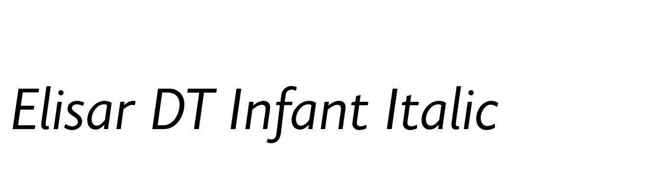 Elisar DT Infant Italic